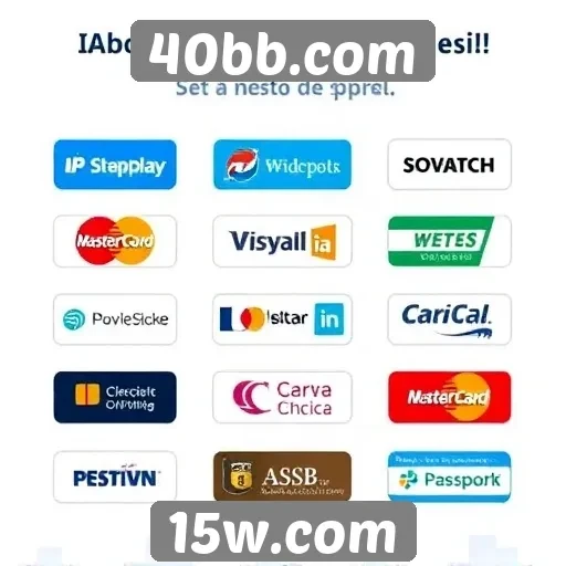 Métodos de pagamento aceitos no 40bb.com